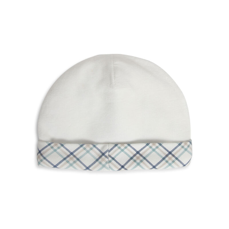 Boys White Applique Cap image number 1